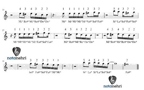 Duman Senden Daha Güzel Melodika Notaları Nota Nehri