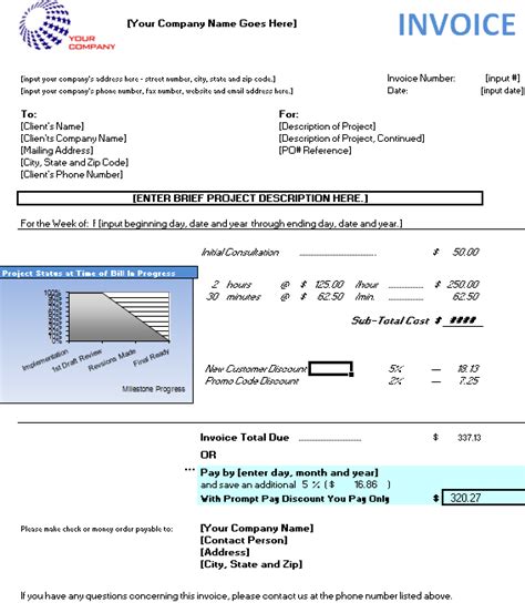 Progressive Billing Invoice For Consultants Invoice Sample Invoice