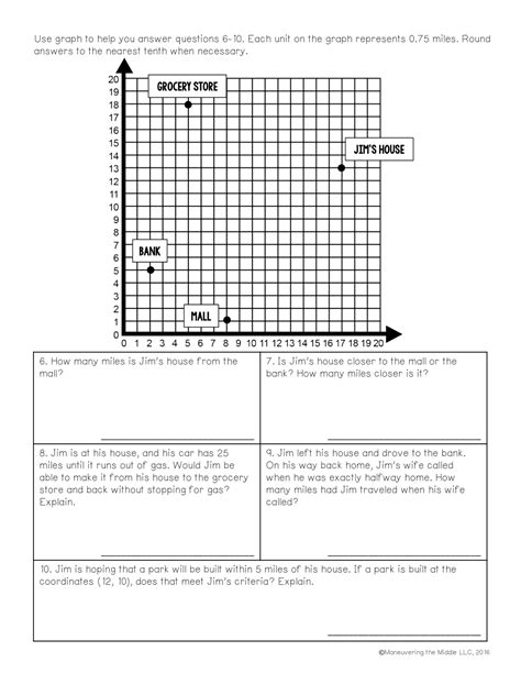 Unit Lesson Homework Distance On Coordinate Plane Josh Agee