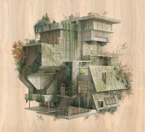 Surreal Architectural Illustrations By Cinta Vidal Agulló