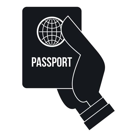 Passport Icon Simple Style 15074931 Vector Art At Vecteezy