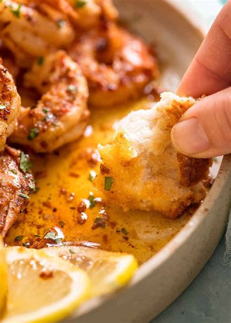 Crispy Grilled Shrimp Prawns With Lemon Garlic Butter Recipetin Eats