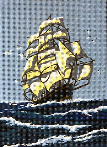 Needlepointus Margot Creations De Paris Needlepoint Le Voilier The