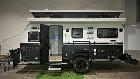 hybrid camper  bunks  ensuite  kayla nimmo blog