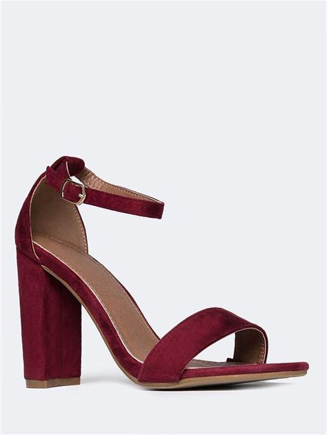 Block Heel Ankle Strap Sandal