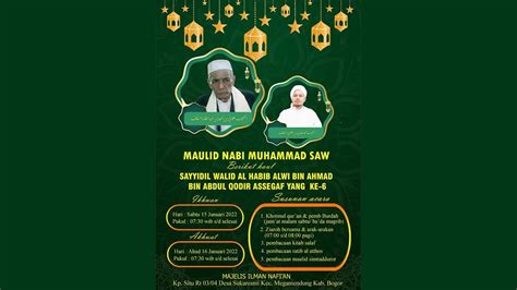 Live Maulid Nabi Dan Haul Habib Alwi Assegaf Yang Ke 6 Edisi 15