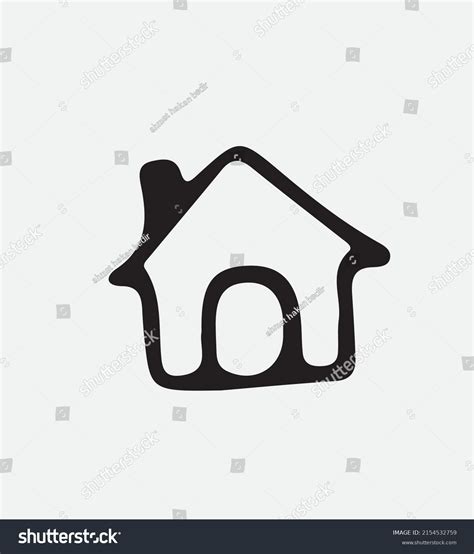 House Vector Black White Stock Vector (Royalty Free) 2154532759 | Shutterstock