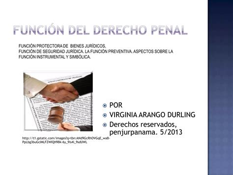 Función Del Derecho Penal 1 Ppt