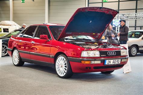 Friedrichshafen May 2019 Red Audi 90 Quattro 20v Type 89 1988 Sedan