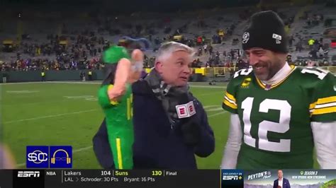 Highlight Aaron Rodgers Post Game Interview On Espn Deportes Features