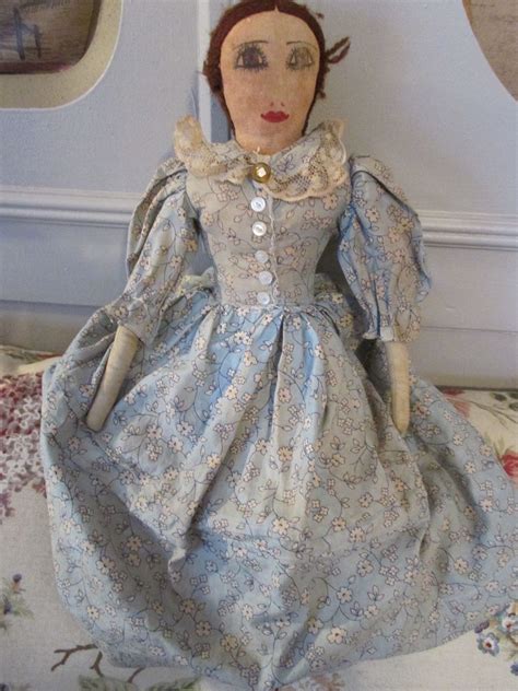 Sweet Vintage Cloth Doll Nice Primitive Look From Nostalgicimages On