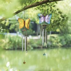 Enchanted Garden Metal Butterfly Wind Chime Assorted Styles At