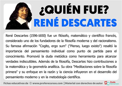 Qui N Fue Ren Descartes