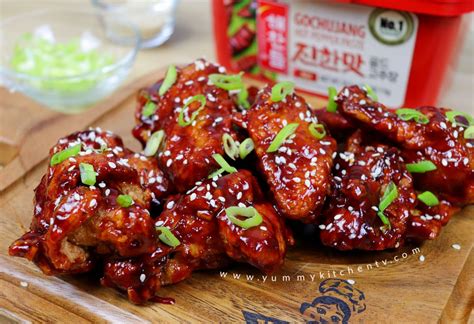 Korean-style Fried Chicken Wings - Yummy Kitchen