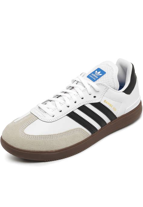 Tênis Couro adidas Skateboarding Samba Adv Branco Compre Agora