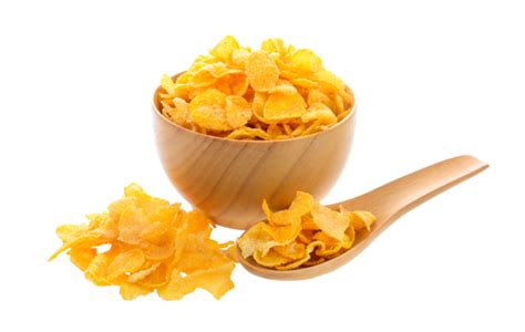 Corn Flakes On White Background Corn Background Tasty Diet Png