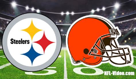 Pittsburgh Steelers Vs Cleveland Browns Full Game Replay 2022 Nfl Week