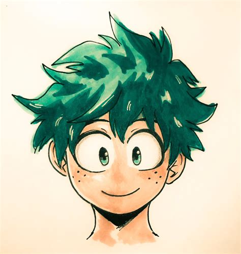 How To Draw Deku Hair Easy