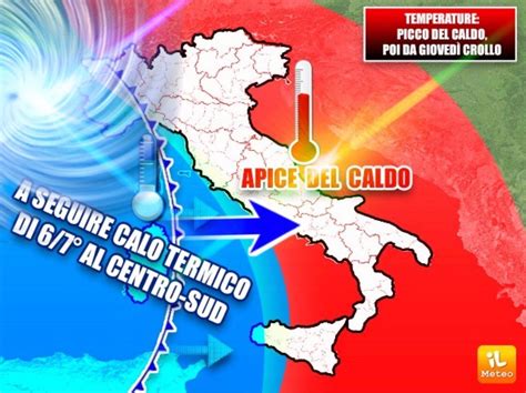 Meteo Temperature Picco Del Caldo In Queste Ore Ma Domani Crollo