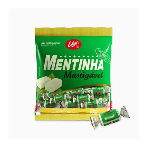 Bala De Menta Mastig Vel Mentinha G Erlan