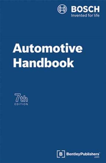 Bosch Automotive Handbook 7th Edition 0837615402 9780837615400