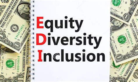 Edi Equity Diversity Inclusion Symbol Concept Words Edi Equity