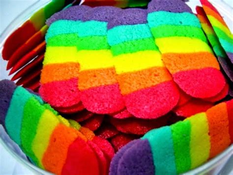 Resep Kue Lidah Kucing Rainbow