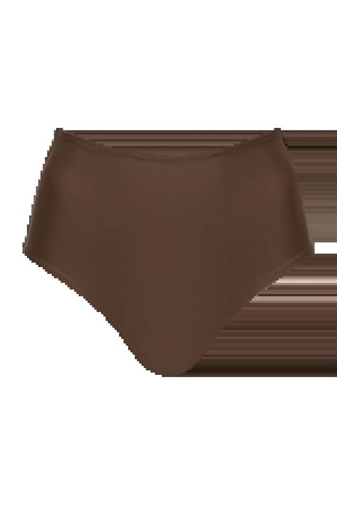 Bikini Unterteil mit hoher Taille Bikini mit hoher Taille und Ausschnitt Bademode und Wäsche