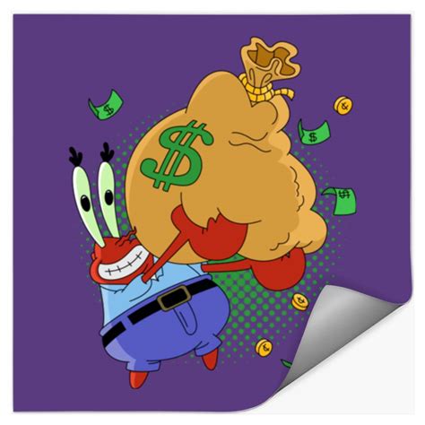 Krabs Love Money Mr Krabs Stickers Designed And Sold By Ruths Chris Steak Housirvine