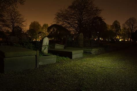 HD wallpaper: photography of cemetery, gray, grave, night, graveyard, tombstones | Wallpaper Flare