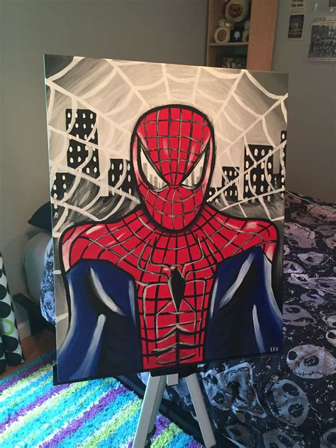 Pin By Nacima Jasmin On Kinderzimmer In 2024 Spider Man Painting