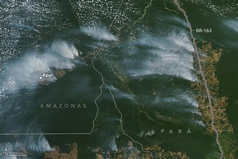 Nasa Mostra Colunas De Fuma A Dos Inc Ndios Da Amaz Nia Vistas Do