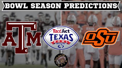 Texas A M Vs Oklahoma State Texas Bowl Game Prediction 2023 College