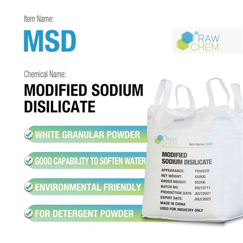 High Purity 95 Modified Sodium Di Silicate For Detergent Industry