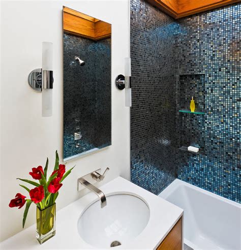 40 dark blue bathroom tile ideas and pictures 2022