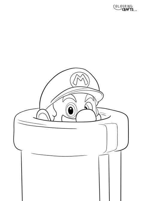 Super Mario Colouring Page Colouring Crafts