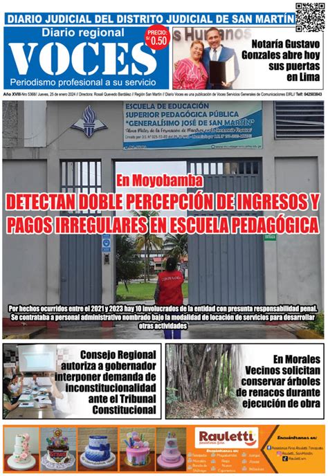 Diario Digital Jueves De Enero Diario Voces