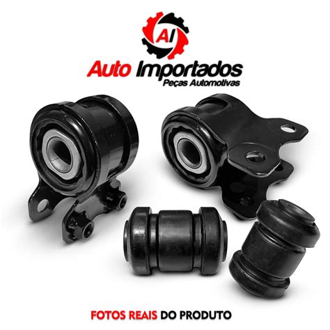 Kit 4 Buchas Mancal Maior Menor Bandeja Leque Suspensão Dianteira Ford