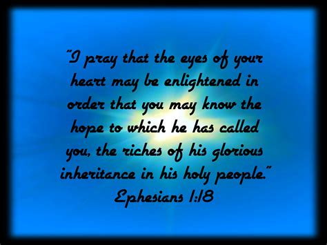 Ephesians 118 Faithprayerpraise Pinterest Faith Prayer