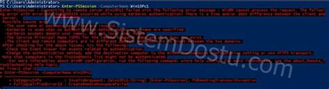 Powershell Remoting Y Ntemi One To One Sistem Ve Network D Nyas Na