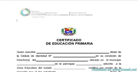 Certificado De Educaci N Primaria Documentos Guias Y Formatos Hot Sex