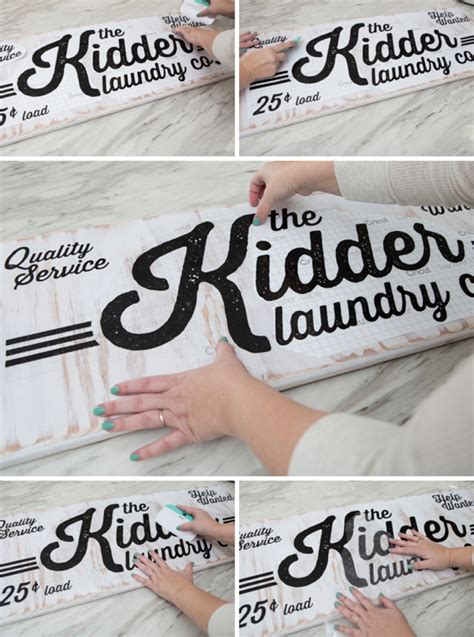 Learn How To Make This Gorgeous Vintage Laundry Sign With Your Cricut