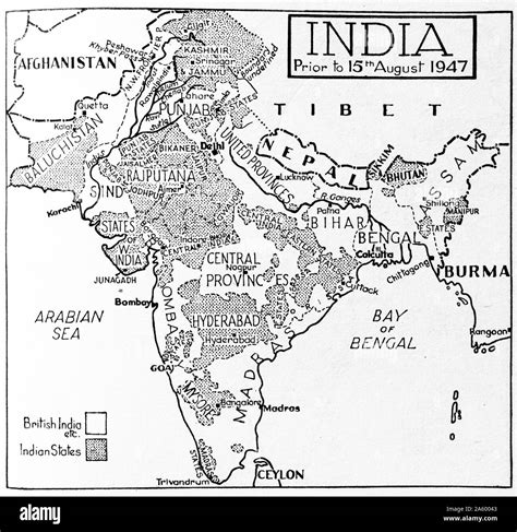 India Map In 1947