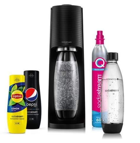 SodaStream Terra Ekspres Do Gazowania Wody Mega Zestaw 2 Syropy