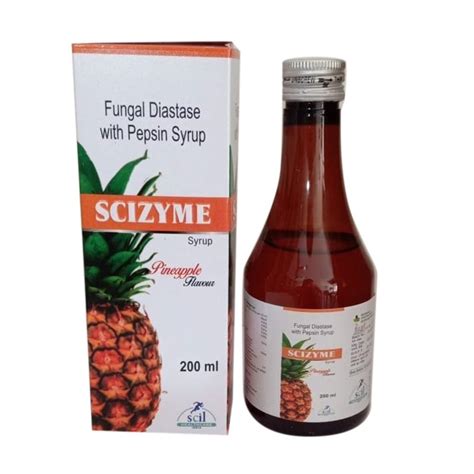 Fungal Diastase With Pepsin Enzyme Syrup 200ml Treatment For