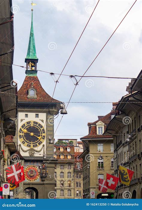 Bern, Switzerland. Zytglogge Clock Tower with Astronomical Clock in Old ...