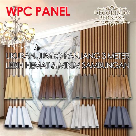 Jual WPC Wood Panel 3 METER Wallpanel Kisi Kisi Dinding Kayu Shopee