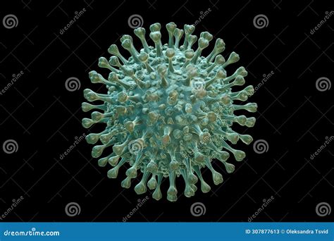 Structure of the Influenza Virus. Microscope Virus Stock Image - Image ...