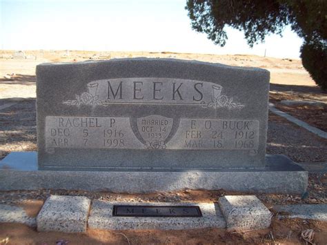 Elbert Omas Buck Meeks 1912 1968 Find A Grave Memorial