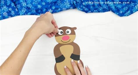 Reindeer Disguise A Snowman Craft For Kids Free Template